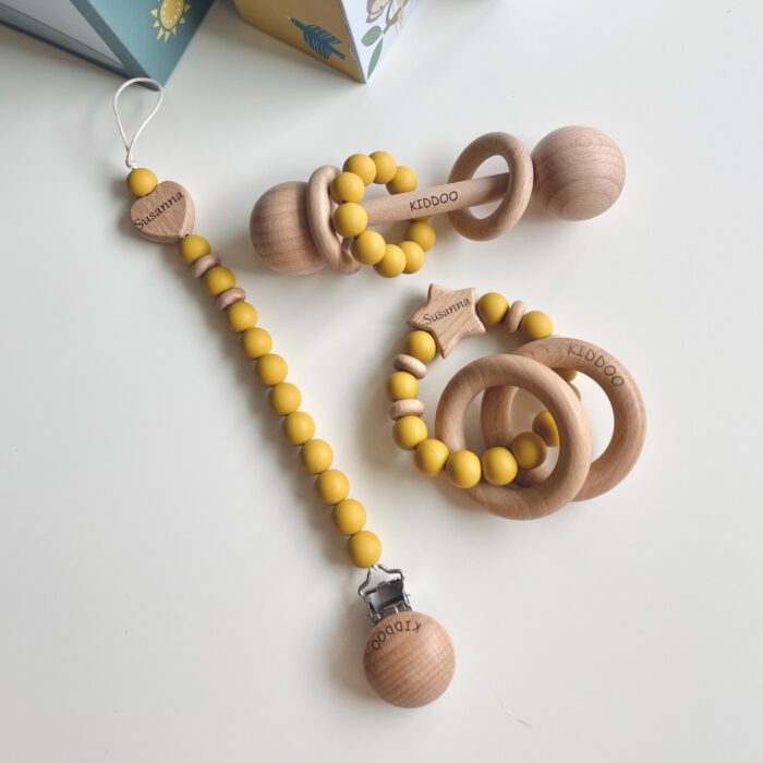 Nimeline lutikett Mustard - Image 3