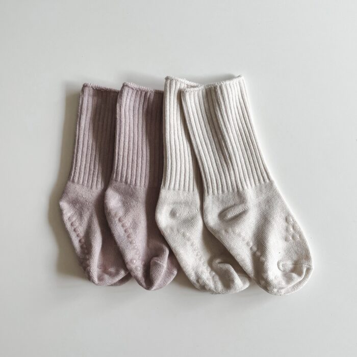 Laste sokid Off white, Ash pink 12-24m