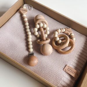 Bambustekiga komplekt Puuder