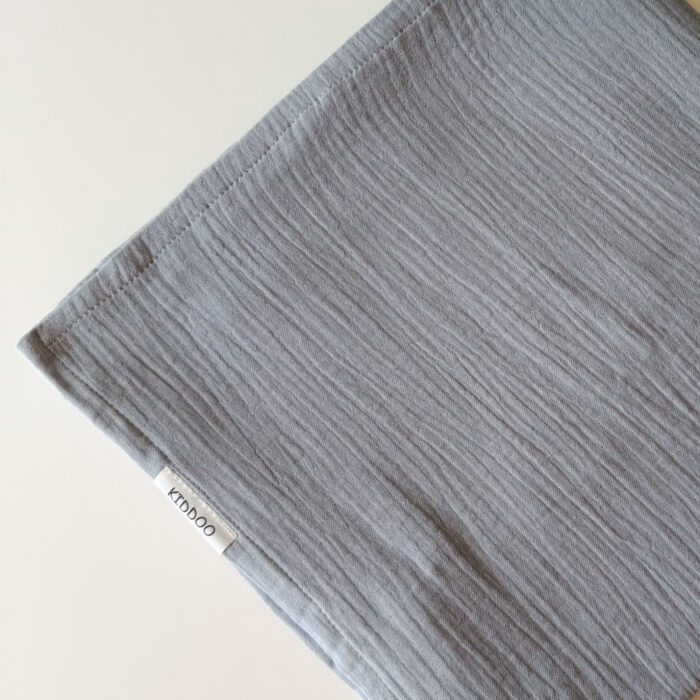 Muslin blanket gray